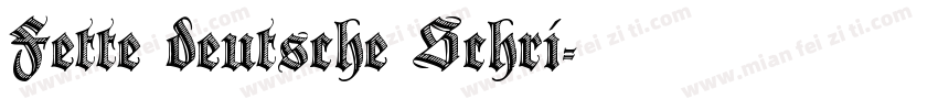 Fette deutsche Schri字体转换
